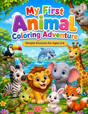 My First Animal Coloring Adventure